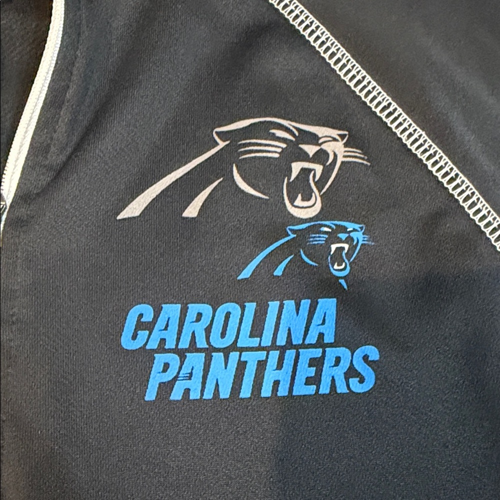 Women’s Carolina Panthers Quarterback Zip Shirt. Size Large. Like New Condition. - Picture 5 of 14